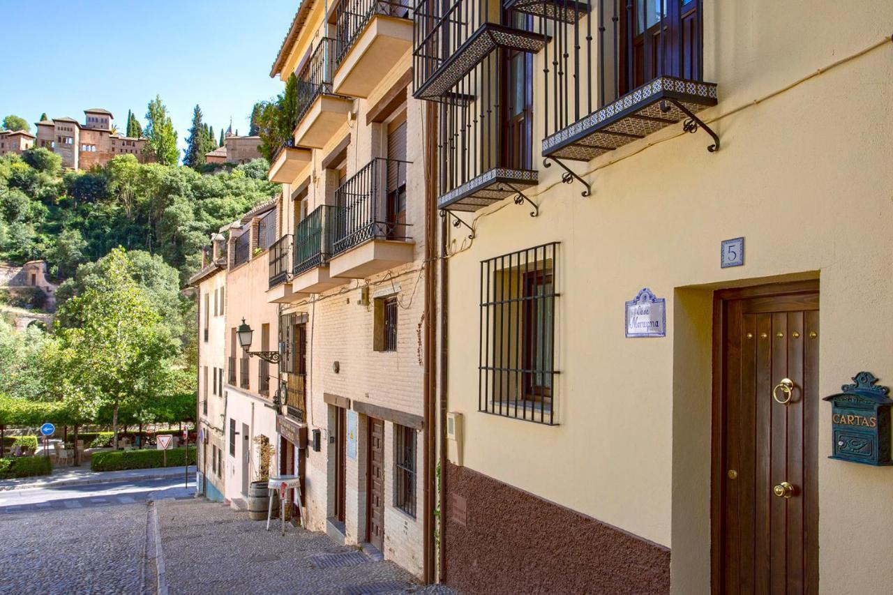 Villa Morayma House Terrace With Views To Alhambra Granada Exterior foto